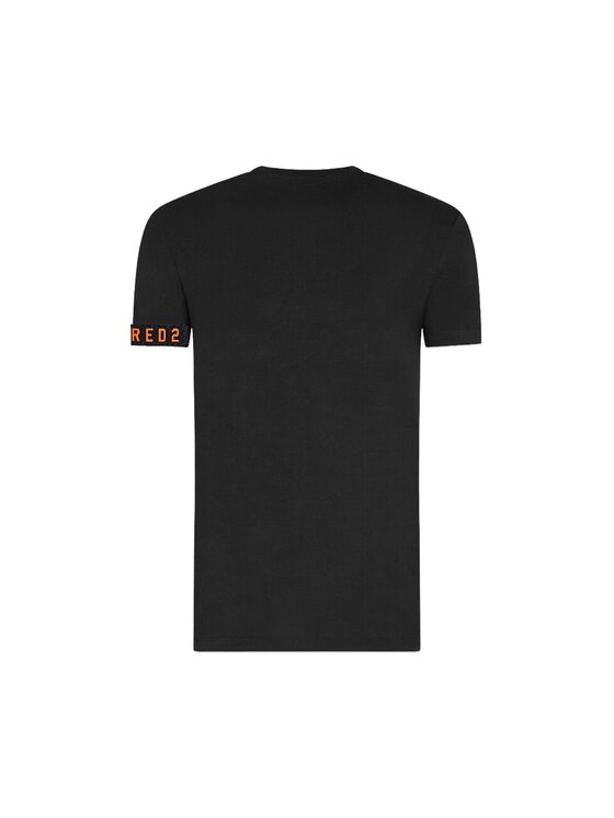 Dsquared2 Underwear Dsquared2 Underwear T-Shirt T shirt Dsquared orange band Μαύρο Regular Fit