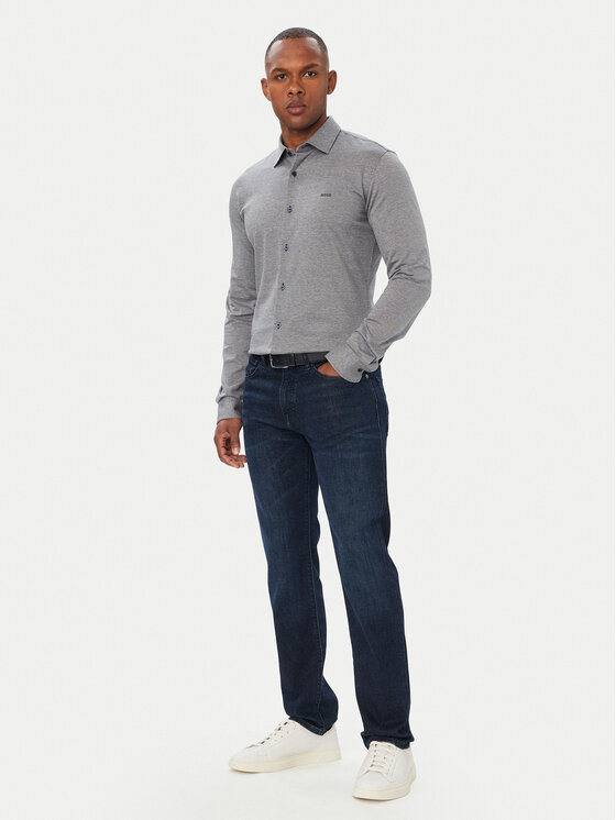 BOSS BOSS Marškiniai Mysoft 50519748 Mėlyna Slim Fit