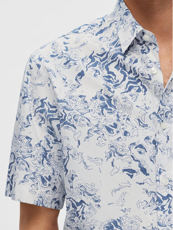 Selected Homme Selected Homme Koszula 16088361 Niebieski Relaxed Fit