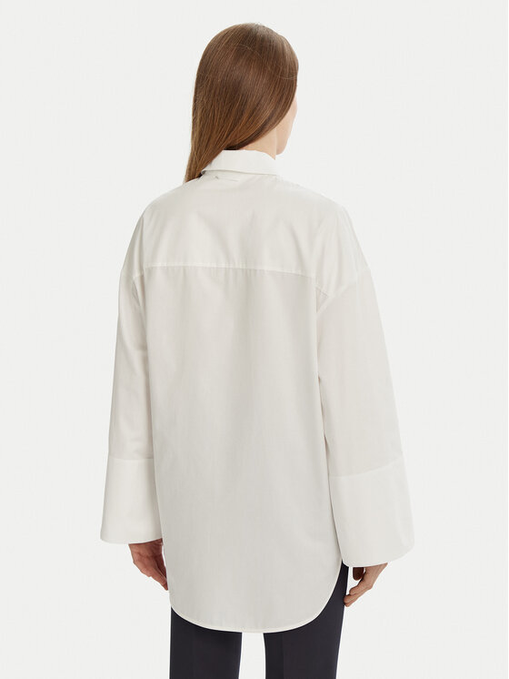 Max Mara Leisure Max Mara Leisure Риза Sapore 2516191017 Бял Relaxed Fit