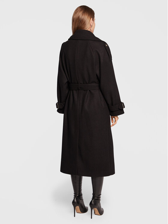 Cappotto di lana CF2040 J1891 Nero Regular Fit