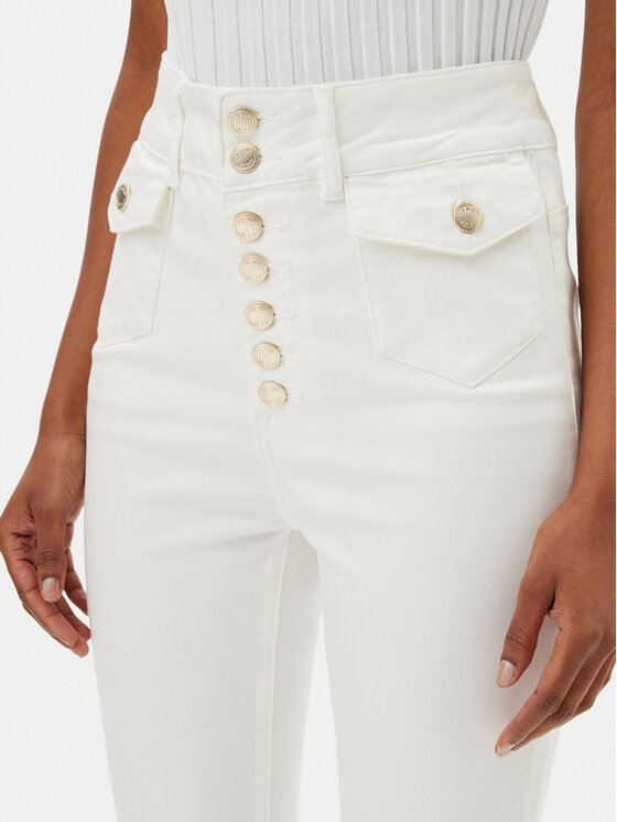 MET MET Jeans hlače M10 253PT Bela Regular Fit