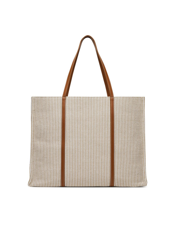 Tommy Hilfiger Tommy Hilfiger Дамска чанта Th Premium Beach Le Tote AW0AW17418 Бежов