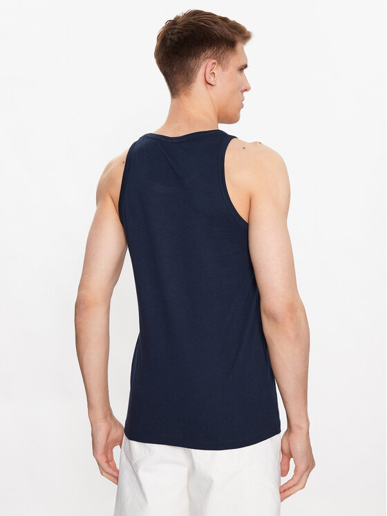 Smanicato 12222337 Blu scuro Regular Fit