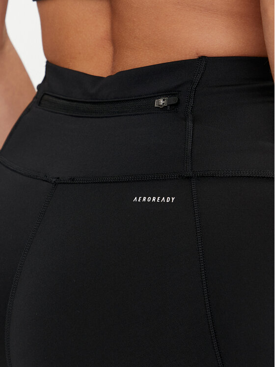 adidas Legginsy Ultimate Running HY2909 Czarny Slim Fit | Modivo.pl