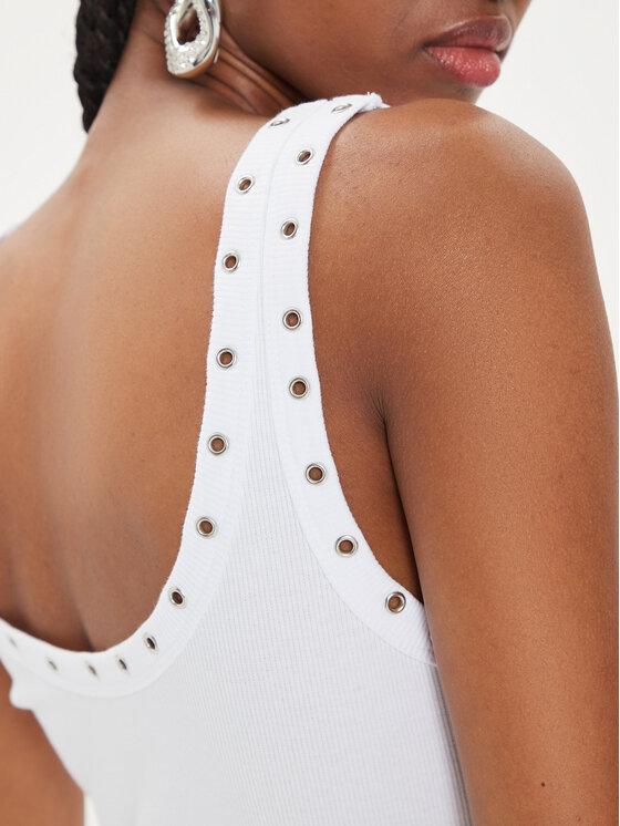 Gestuz Gestuz Top Drew 10908922 Bijela Slim Fit