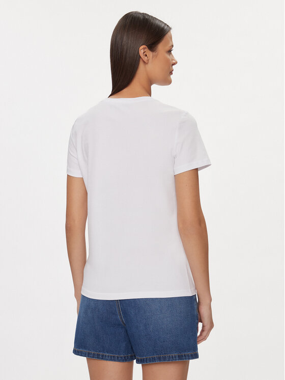 Gaudi Gaudi T-Shirt 411BD64022 Biały Regular Fit
