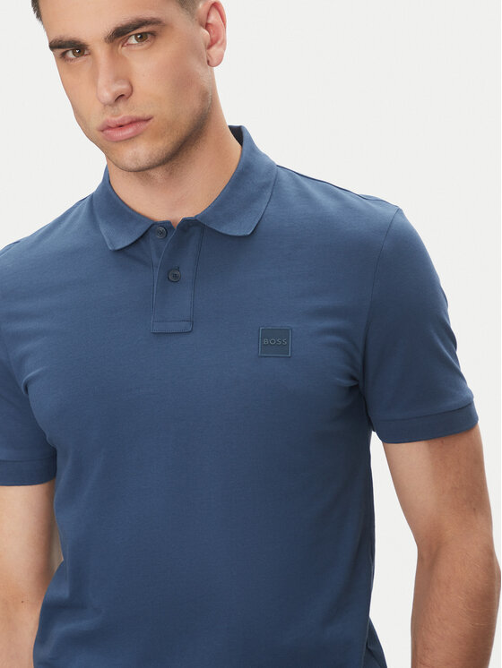 BOSS BOSS Polo marškinėliai Passenger 50507803 Mėlyna Slim Fit