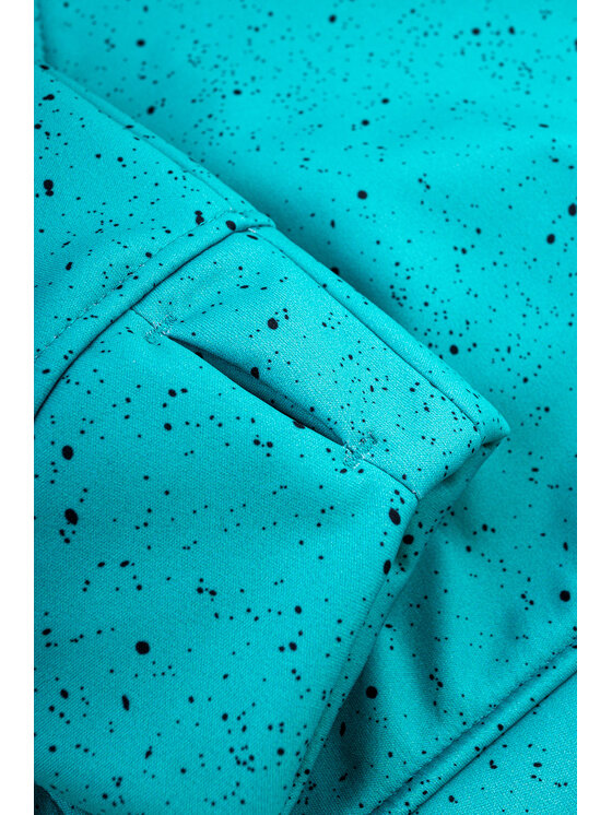 Palto Palto Bluza Dotwork Turkusowy Regular Fit