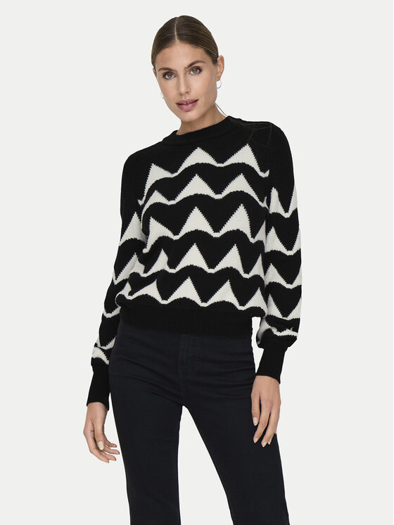 JDY JDY Pulover Tina 15330567 Negru Regular Fit