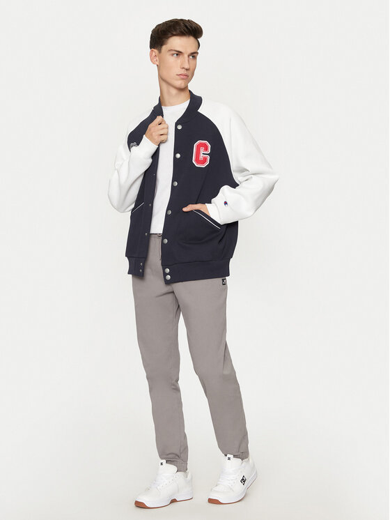 Champion Champion Majica dugih rukava 220443 Tamnoplava Loose Fit