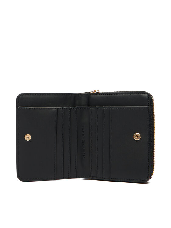 Tommy Hilfiger Tommy Hilfiger Набір гаманець і брелок Med Za W/Flap + Charm AW0AW18041 Чорний