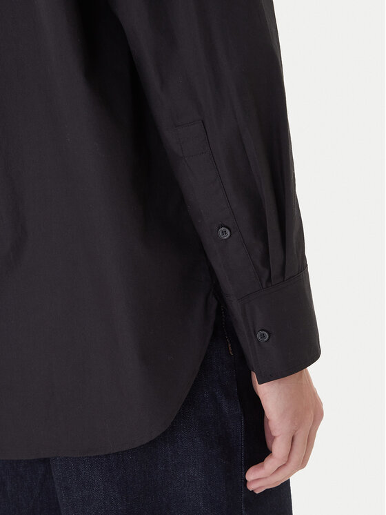 Tommy Hilfiger Tommy Hilfiger Marškiniai WW0WW45612 Juoda Relaxed Fit