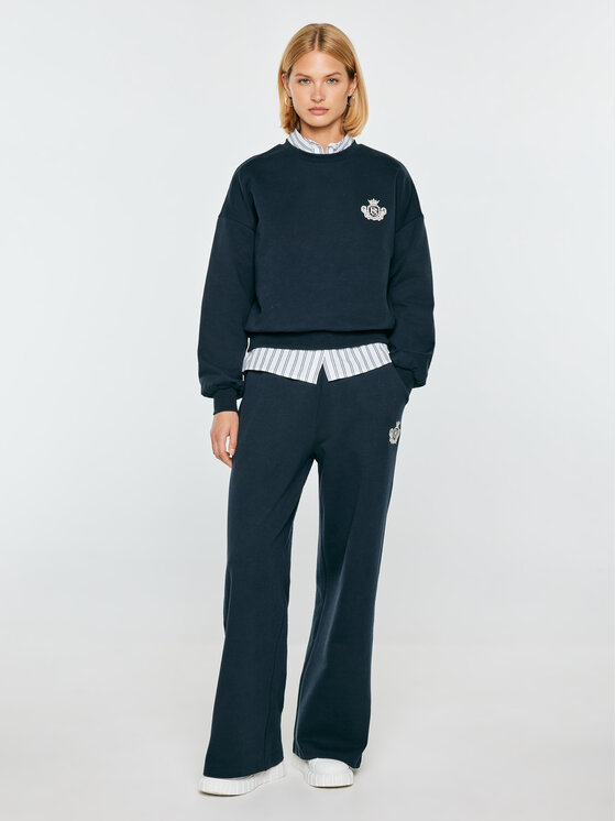 BIG STAR BIG STAR Spodnie dresowe FOTYNAP Granatowy Basic Fit