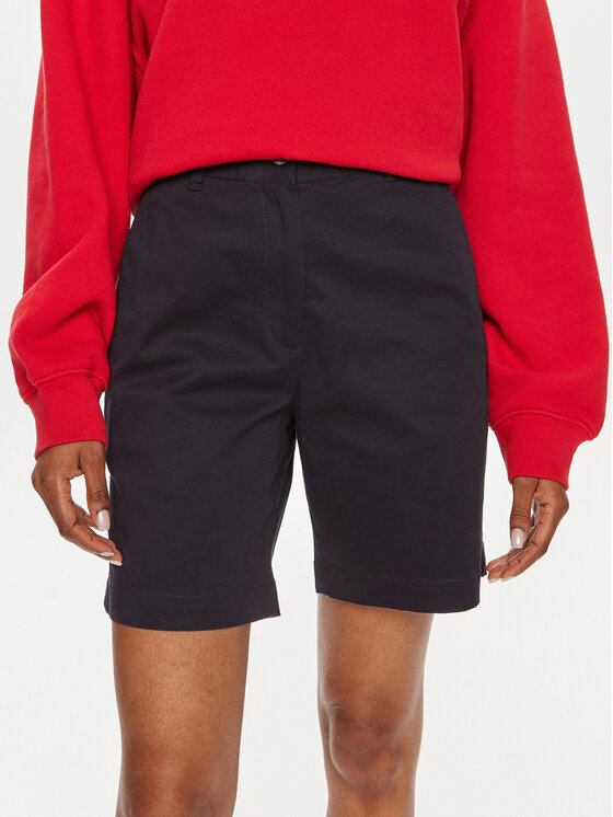 Gant Bavlnené šortky Chino 4020078 Tmavomodrá Slim Fit