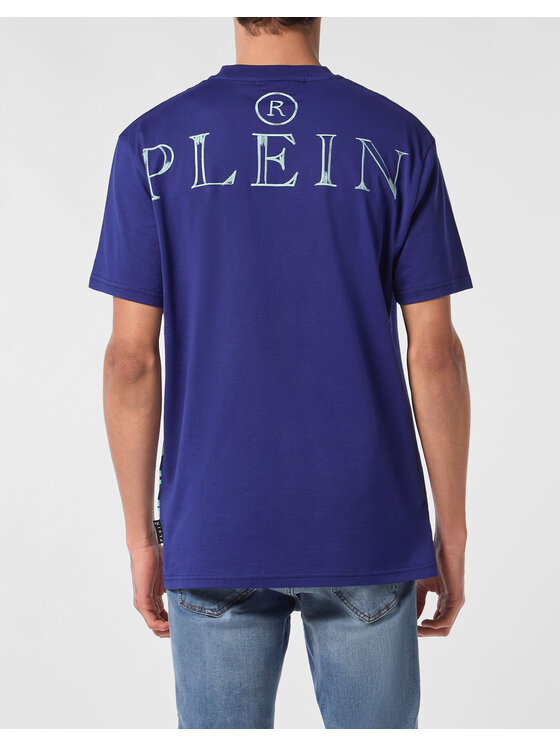 PHILIPP PLEIN PHILIPP PLEIN T-Shirt 24639 Niebieski jasny Regular Fit