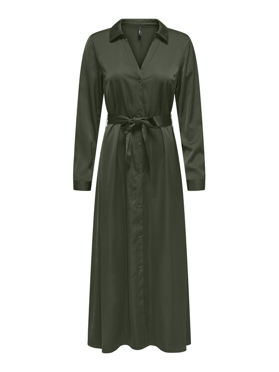 ONLY ONLY Rochie tip cămașă Mika 15361725 Verde Regular Fit