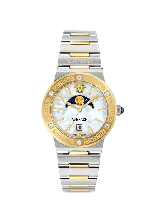 Versace Versace Zegarek VE7G00524 Srebrny