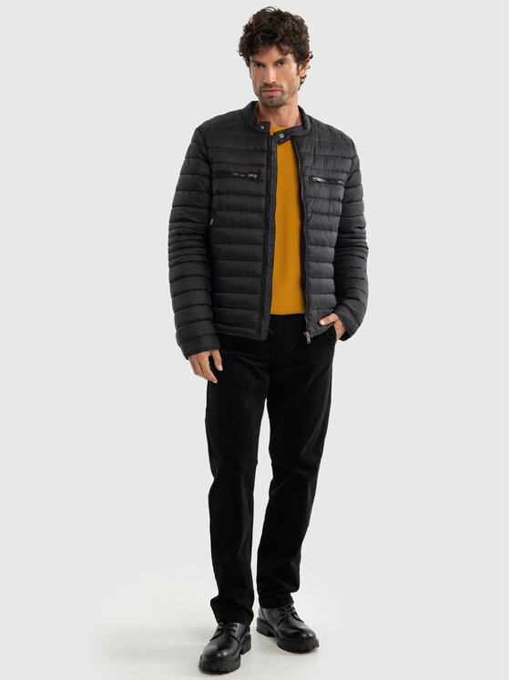 BIG STAR BIG STAR Kurtka zimowa DARRION Czarny Basic Fit