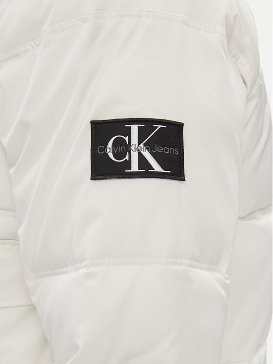 Calvin Klein Jeans Calvin Klein Jeans Μπουφάν χειμωνιάτικο J30J324064 Λευκό Relaxed Fit