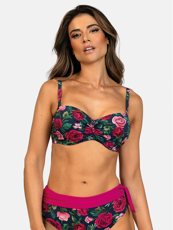 Feba Feba Bikini pezzo sopra FG13 Blu scuro