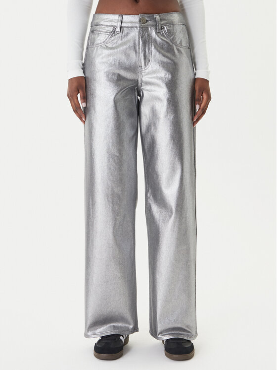 adidas adidas Traperice Firebird KD2922 Srebrna Loose Fit