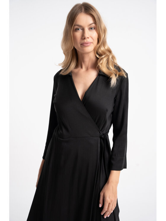 CLICK CLICK Φόρεμα καθημερινό 60-6035 Μαύρο Regular Fit