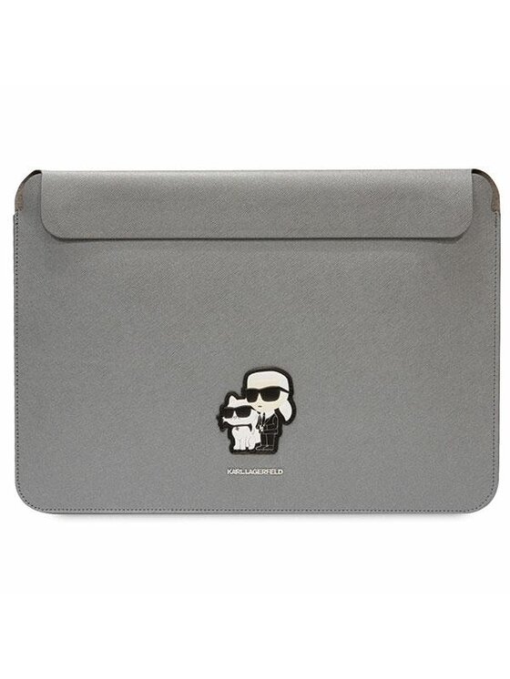 Etui na laptopa KARL LAGERFELD, Srebrny, do 14 cal