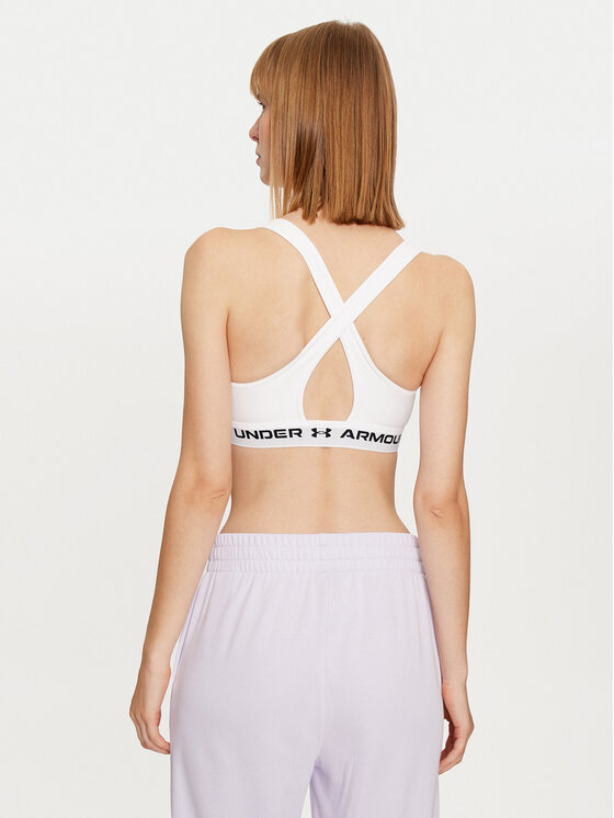 Under Armour Under Armour Sportski grudnjak Crossback Mid Bra 1361034 Bijela