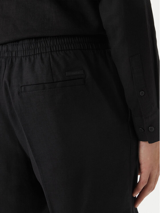 Calvin Klein Calvin Klein Szorty materiałowe LV04LF620G Czarny Straight Fit
