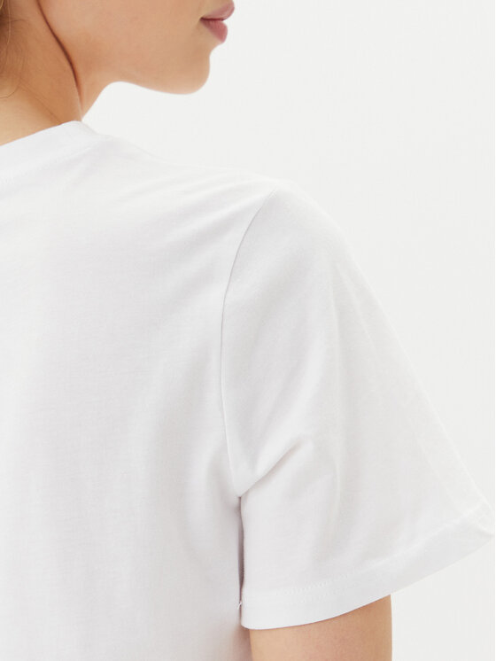 Pieces Pieces Тишърт Maria 17155082 Бял Relaxed Fit