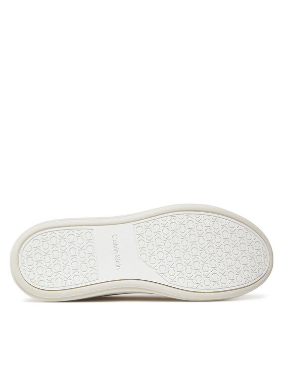 Calvin Klein Calvin Klein Sneakersy Cupsole Lace Up Lth HW0HW02540 Beżowy