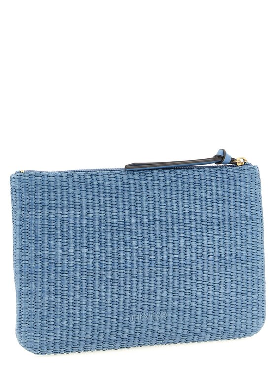 PINKO PINKO Torebka Blue Polypropylene Clutch Niebieski jasny