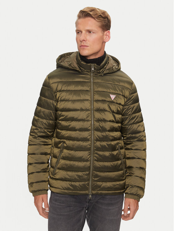 Guess Guess Daunenjacke M4YL99 WG922 Grün Regular Fit