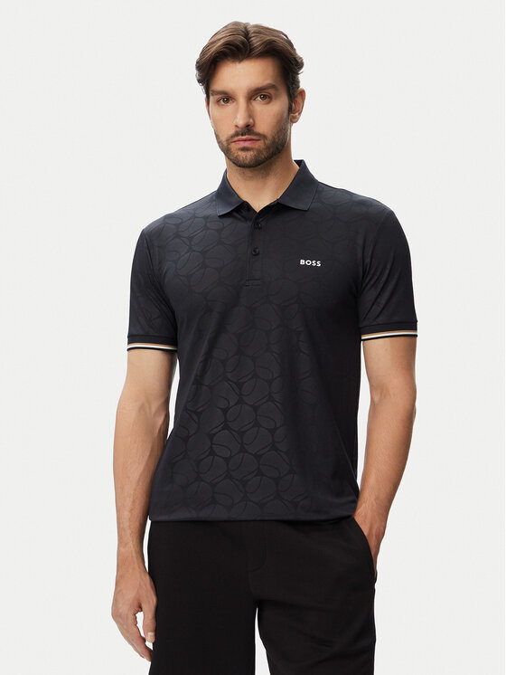 BOSS Tricou polo Game 1 50564785 Bleumarin Slim Fit