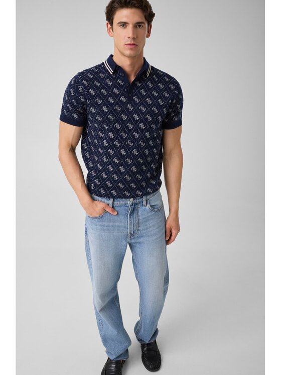 Guess Guess Džemperis 183052 Zils Classic Fit
