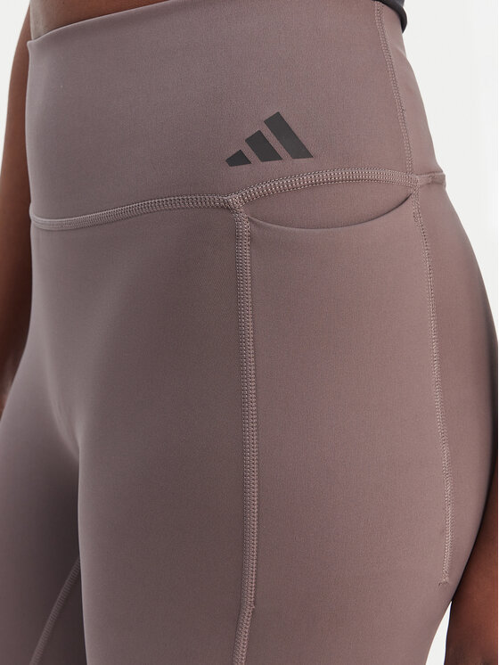 adidas adidas Leggings Optime Workout 3-Stripes KE7530 Szürke Slim Fit