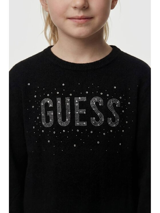Guess Kids Guess Kids Každodenní šaty 180605 Černá Classic Fit