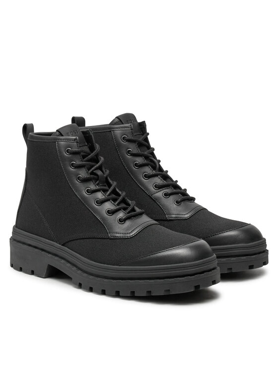 BOSS Boss Schnürstiefeletten Nebular Halb Tecvlt 50523466 Schwarz