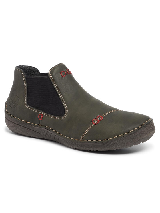 Rieker Rieker Kotníková obuv s elastickým prvkem 52590-54 Khaki