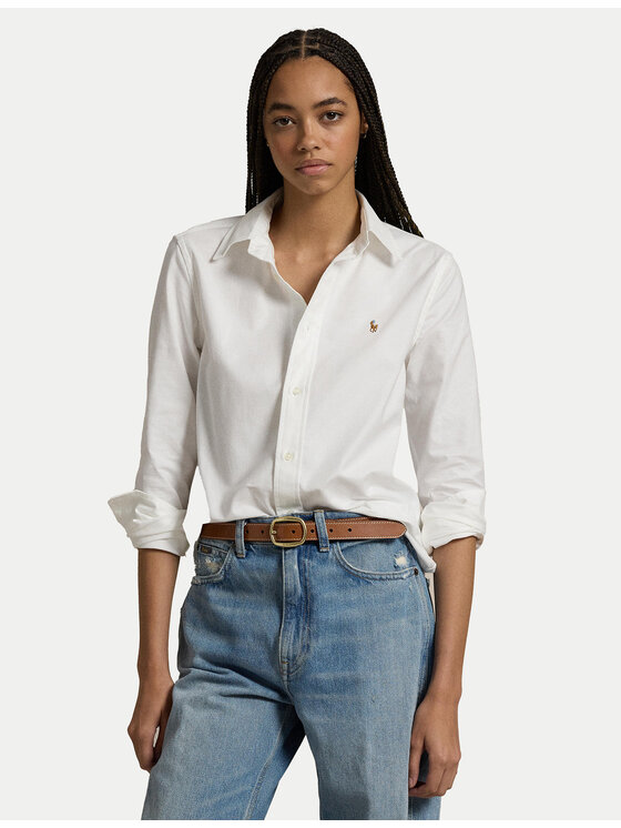 Polo Ralph Lauren Polo Ralph Lauren Srajca 211941520002 Bela Slim Fit