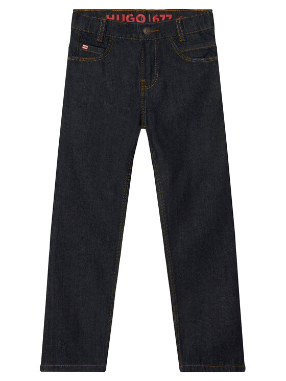 HUGO HUGO Džinsi G00983 S Tumši zils Regular Fit