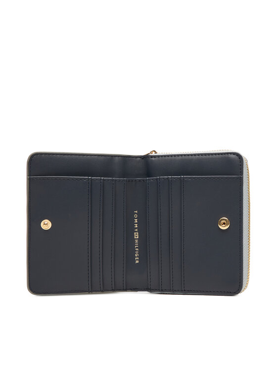 Tommy Hilfiger Tommy Hilfiger Μικρό Πορτοφόλι Γυναικείο Med Za W/Flap Met AW0AW18037 Ασημί
