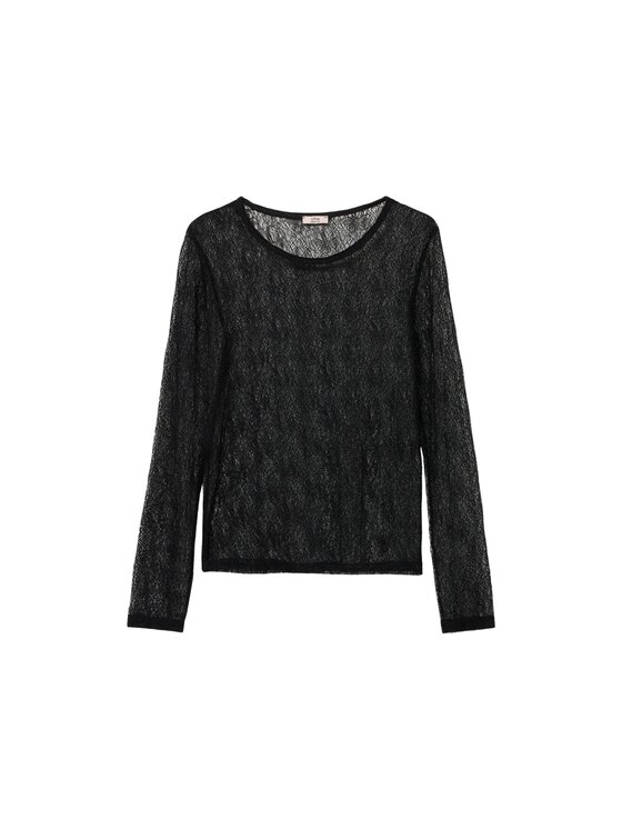 Oltre Oltre T-shirt G096J004707N033 Nero Slim Fit