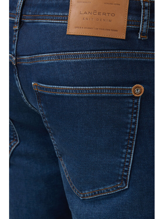 Lancerto Lancerto Spodnie materiałowe Arturo SP113225000009 Granatowy Regular Fit