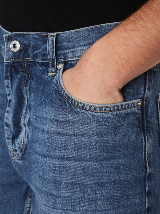 Karl Lagerfeld Jeans Karl Lagerfeld Jeans Szorty jeansowe A2M10132 Granatowy Regular Fit