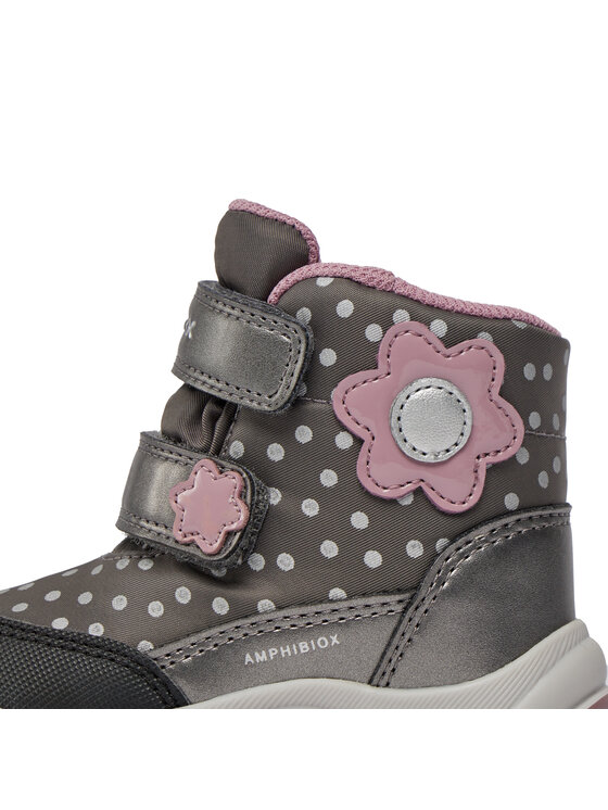 Geox Geox Čizme za snijeg B Flanfil Girl B Abx B363WB 0MNNF C0952 M Siva