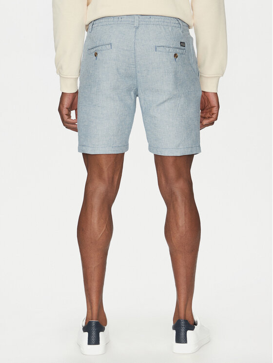 INDICODE INDICODE Pantaloncini di tessuto Inerwilo 70-815 Blu Slim Fit