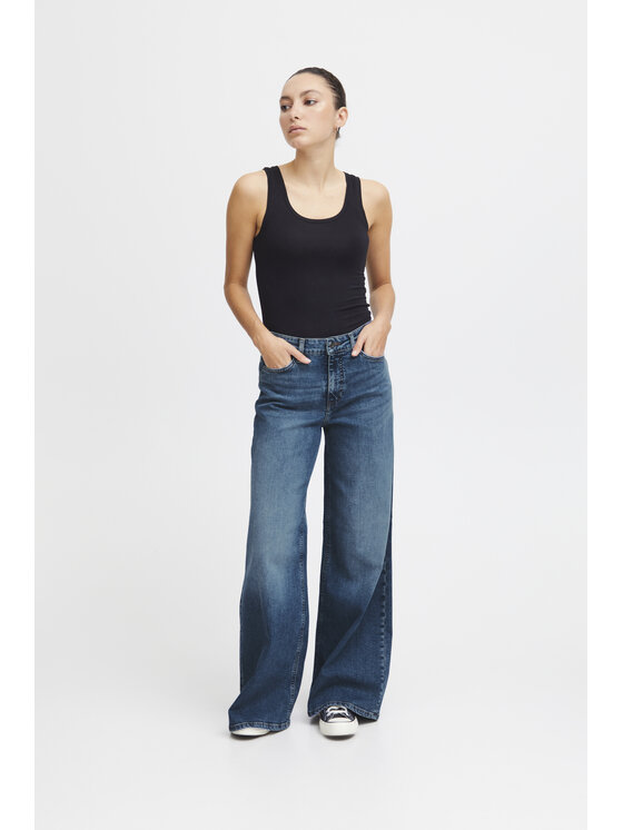 ICHI ICHI Jeans IHTWIGGY WIDE Blu Wide Fit