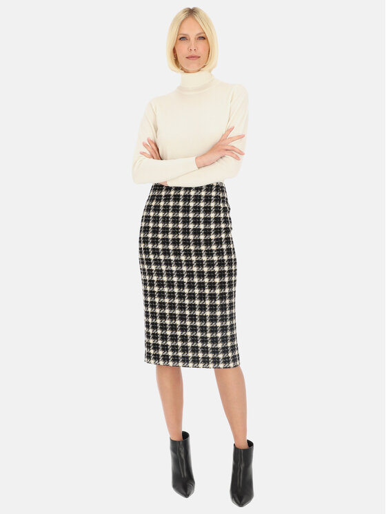 Potis & Verso Potis & Verso Spódnica Mario Czarny Slim Fit